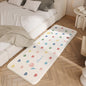 Decobites Cozy Faux Lamb Wool Bedside Rug for Bedroom Decor Anti-Slip Soft Living Room Carpet