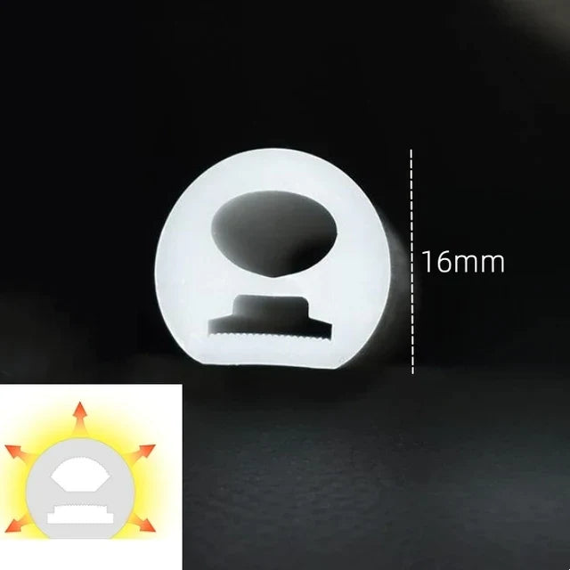 DecorBites™ أنبوب سيليكون أسود LED ضوء نيون لشرائط الإضاءة الخارجية المرنة