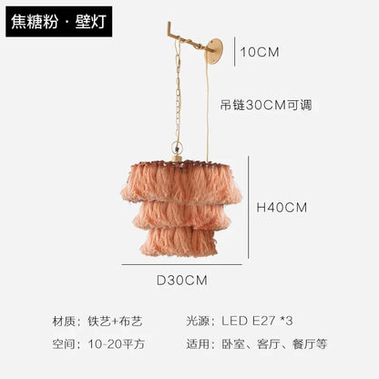 DecorBites™ Bohemian Chandelier Tassel Light Chain Pendant LED Suspension Light