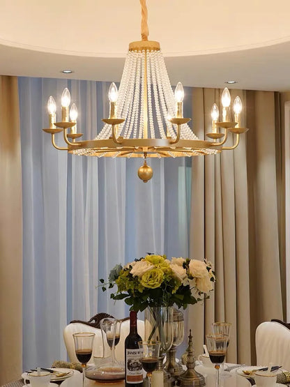 DecorBites™ Crystal Chandelier: Retro Industrial Lighting for Living Room, Dinning Room Decor