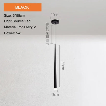 Lámparas colgantes de tubo cónico DecorBites™ para iluminación de techo de cocina y comedor