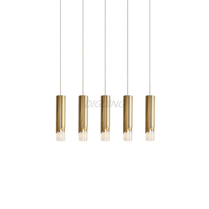 Dimmable Gold and Black Aluminum LED Pendant Light