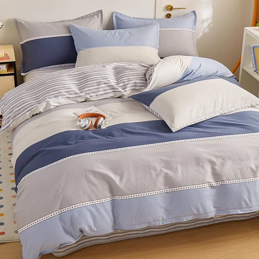 غطاء لحاف فردي قطني من DecorBites™ - غطاء لحاف لطيف على البشرة لسرير كينج فردي