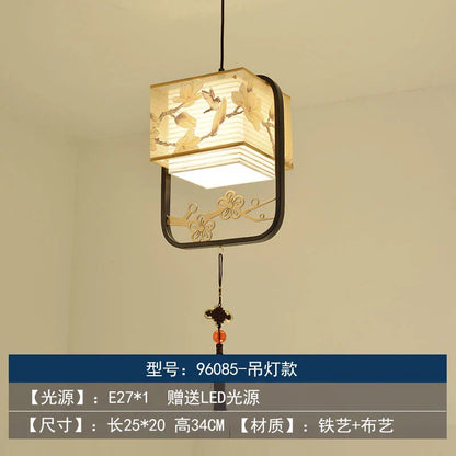 DecorBites™ Chinoiserie Retro Chandelier: Study Bedroom Dining Room Industrial Lighting