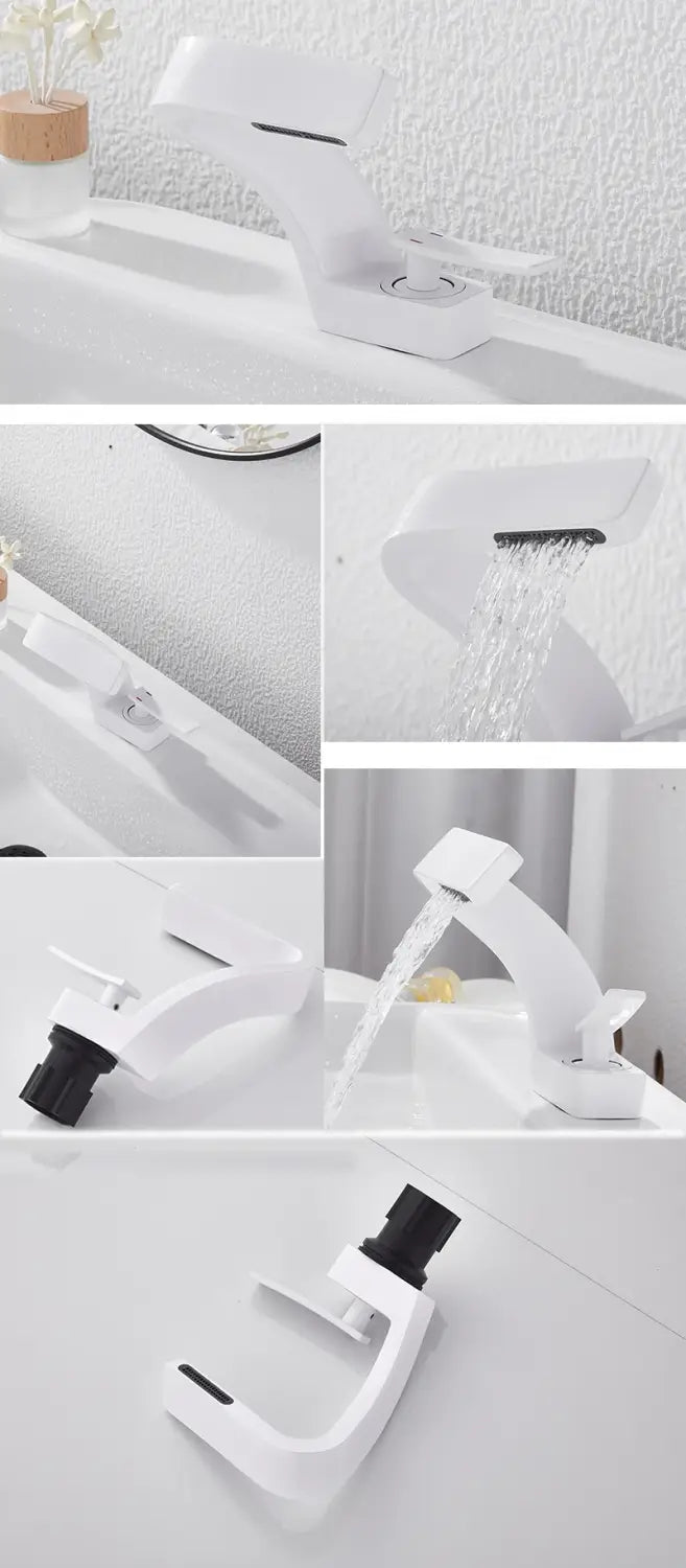 DecorBites™ Modern Black Bathroom Sink Faucet