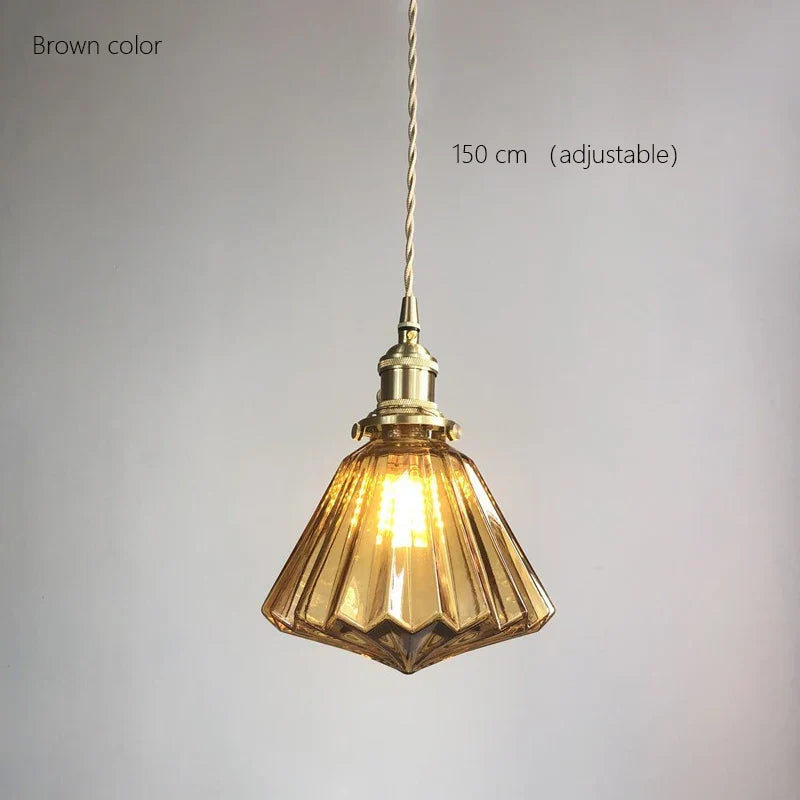 DecorBites™ Brass Pumpkin LED Pendant Light - Japanese Style Bedroom Suspension