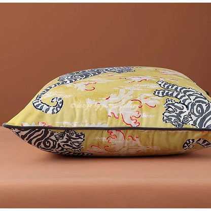 DecorBites™ Circus Horse Print Velvet Cushion Cover in Various Sizes