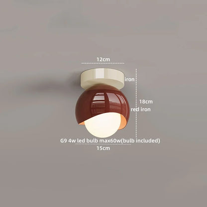 Lámpara de techo LED DecorBites™ de hierro y vidrio, decoración moderna para el hogar