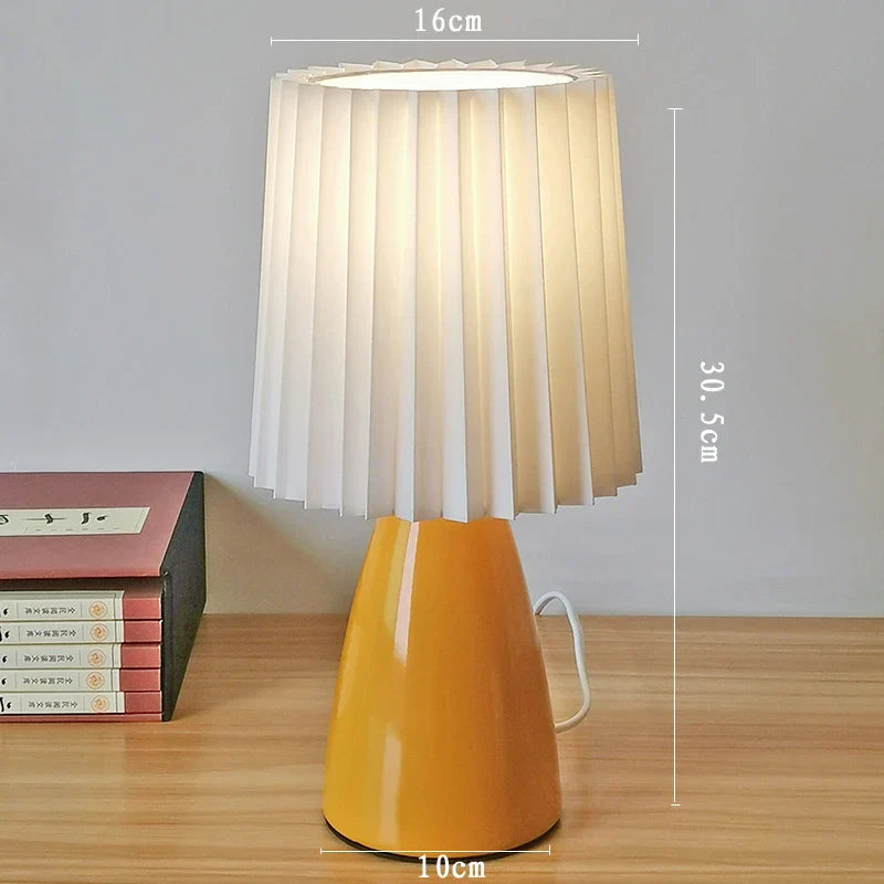 DecorBites™ Ceramic Milkshake Bedside Lamp E27 Warm LED Indoor Lighting Home Decor