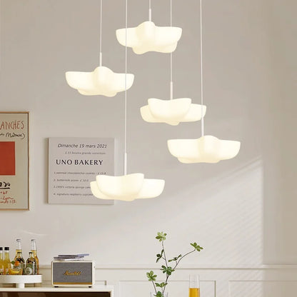 DecorBites™ Cloud White Floating Pendant Chandelier for Dining Room, Kitchen Island, Indoor Lighting