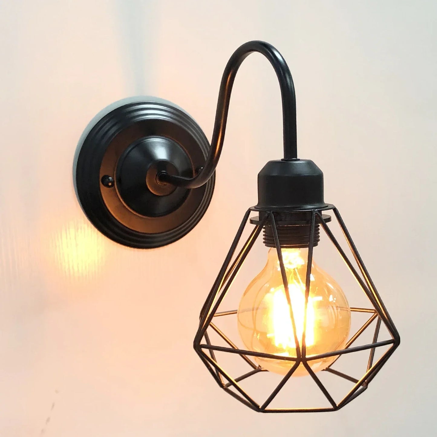 Decorbites™ Industrieller Käfig-Wandlampen Vintage Retro Loft LED Wandleuchte E27