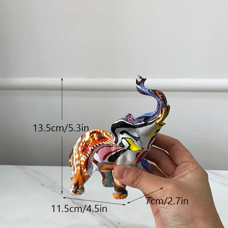 DecorBites™ Elephant Resin Art Statue Collection for Home Office Decor