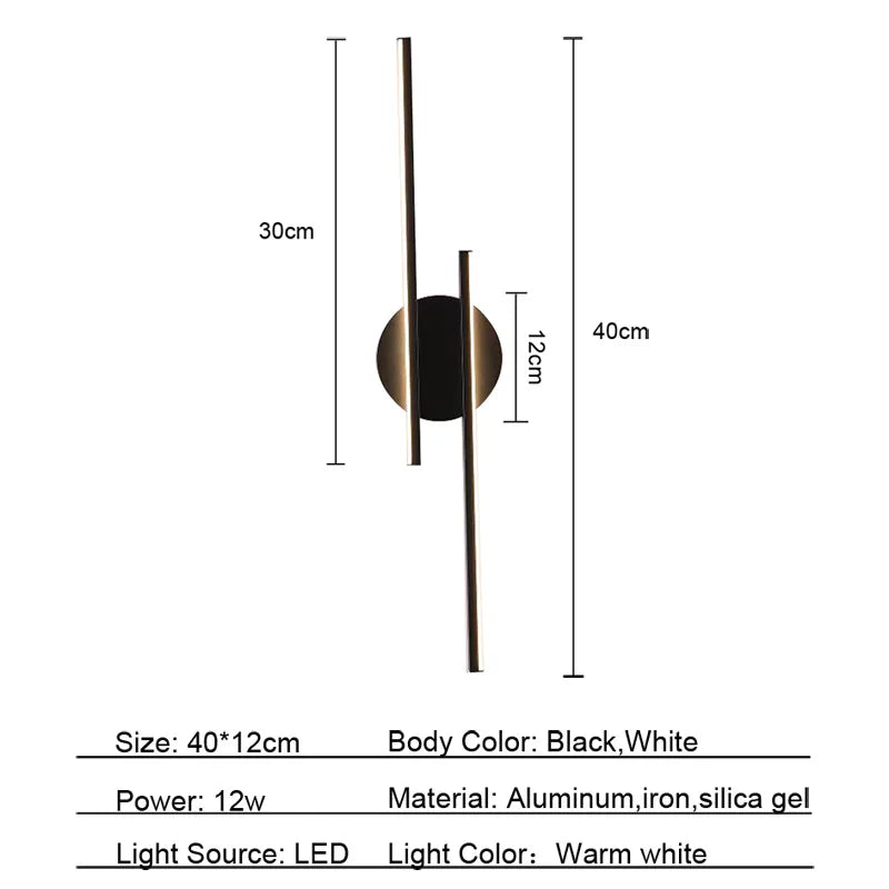 DecorBites™ LED Strip Wall Light for Bedroom Living Room Hotel Decoration Lighting