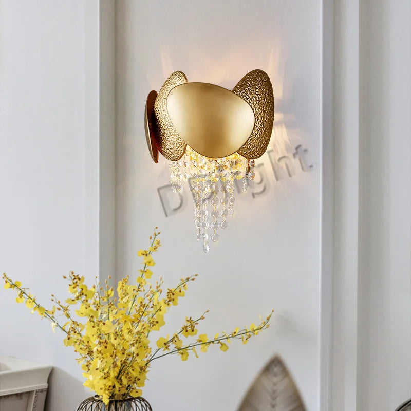 DecorBites™ Crystal Tassles Pendant Light: Modern Luxury Chandelier for Living Room