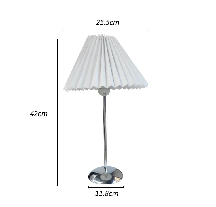 DecorBites™ Adjustable Pleated Table Lamps: Modern Nordic Retro LED Desk Lamp for Living Room, Bedroom.