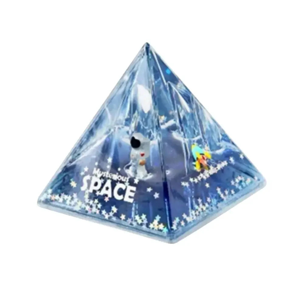 Llavero DecorBites™ Astronauta a la Deriva: Juguete antiestrés creativo con forma de reloj de arena líquido y decoración para el hogar