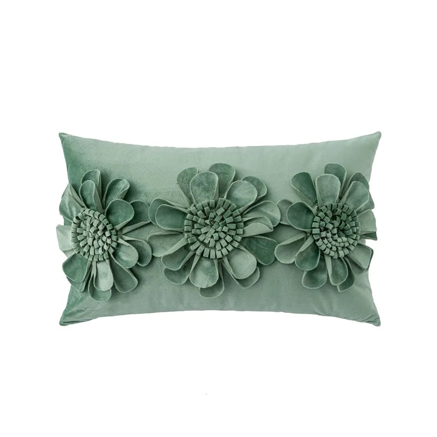 DecorBites™ Handmade Flower Cushion Cover - Light Luxury Decorative Pillows