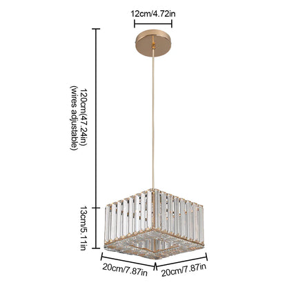 Lámpara colgante LED de cristal DecorBites™ para cocina, comedor y sala de estar