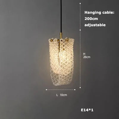 DecorBites™ Crystal LED Ceiling Chandelier - Dimmable Art Deco Pendant Light