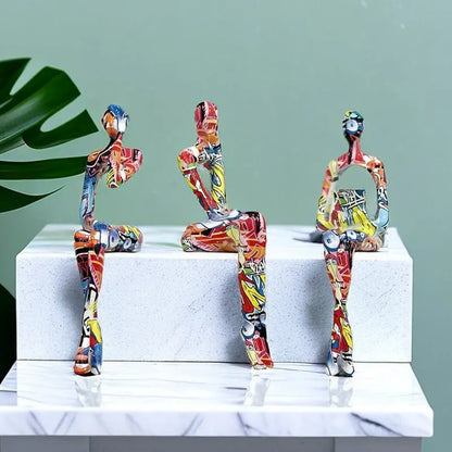 DecorBites™ Abstract Figurine Modern Pop Art Sculpture for Home Decor