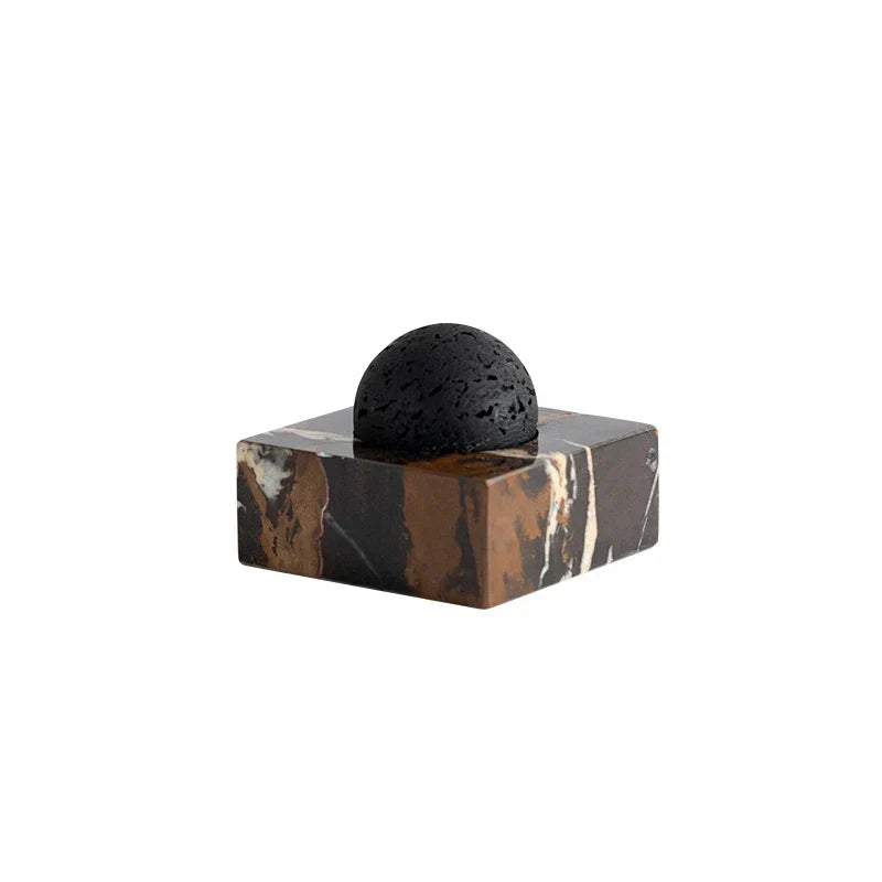 DecorBites™ Lava Rock Stone Diffuser, Marble Base, Luxury Essential Oil Diffusers for Home Offices