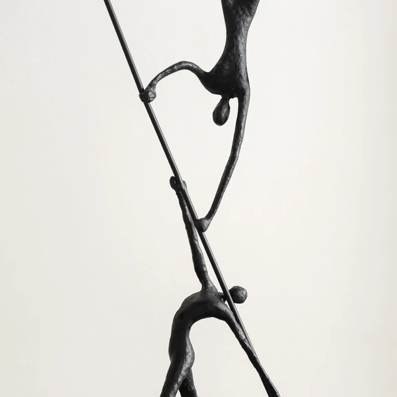 DecorBites™ Human Figure Sculpture Acrobatics Art Decor Abstract Figurine Metal Handicrafts