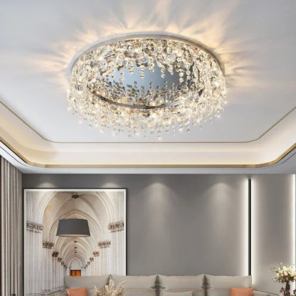DecorBites™ Crystal LED Ceiling Chandelier for Living, Bedroom, Kitchen, Dining Room