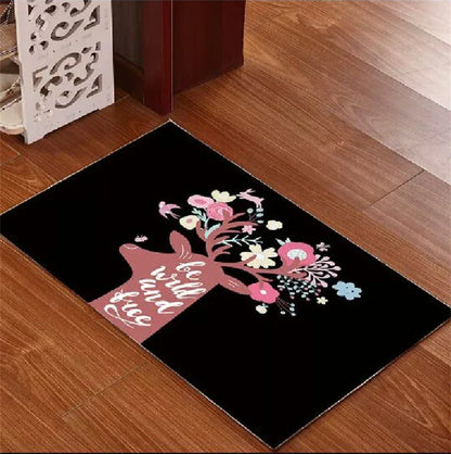 Decobites Underwater World Crystal Velvet Door Mat: Anti-Slip, Durable, Easy to Clean Rug