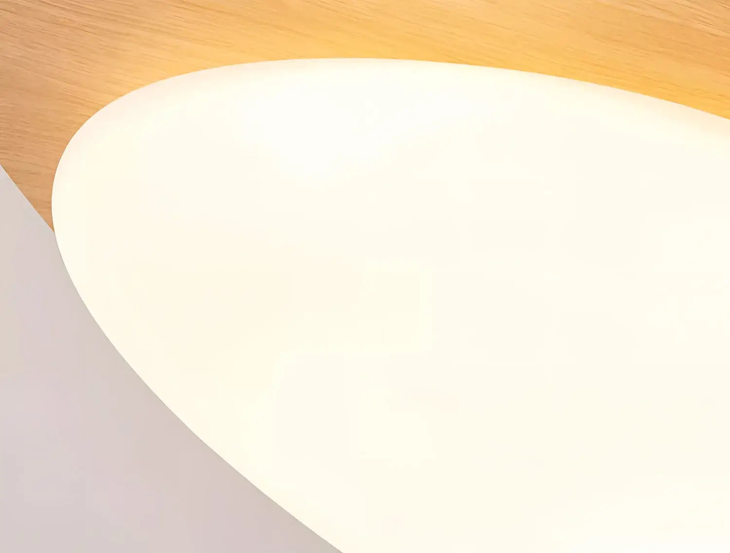 DecorBites™ Retro-Style Walnut Acrylic Ceiling Light