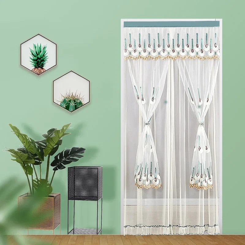 Lace Embroider Door Curtain