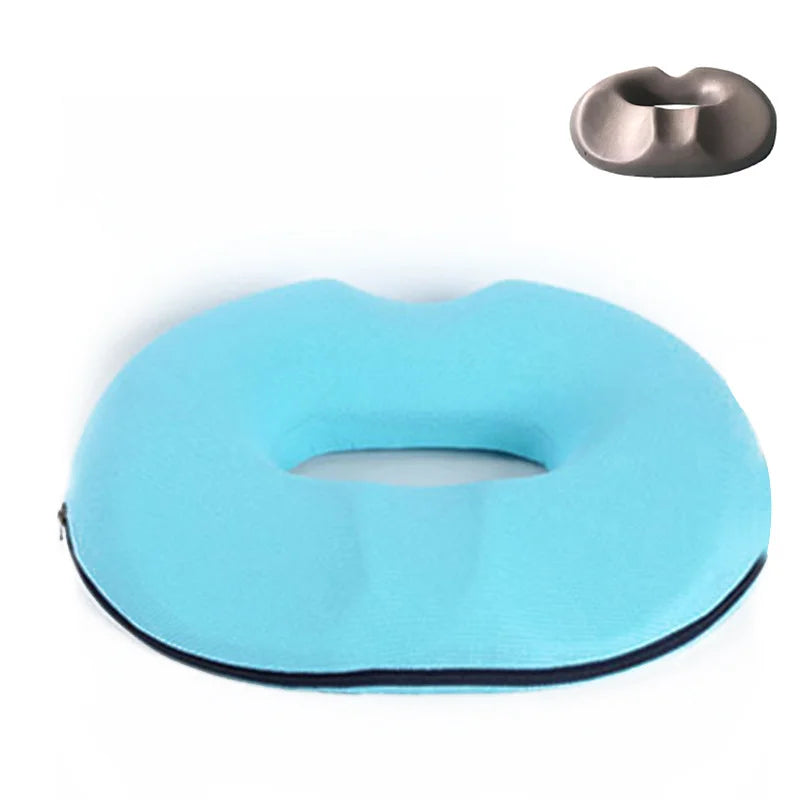 Decobites Hemorrhoid Prostate Health Seat Cushion: Removable Bamboo Charcoal Core Butt Cushion