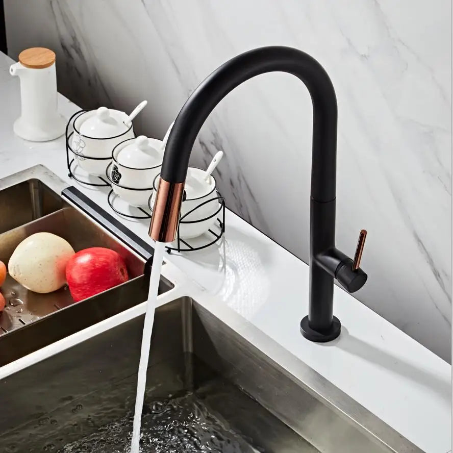 Black Modern Kitchen Faucet