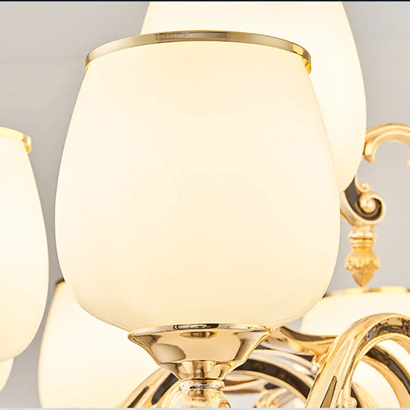 DecorBites™ Jade Pendant Lamp: European Luxury for Living Room, Villa, Dining Room, Bedroom