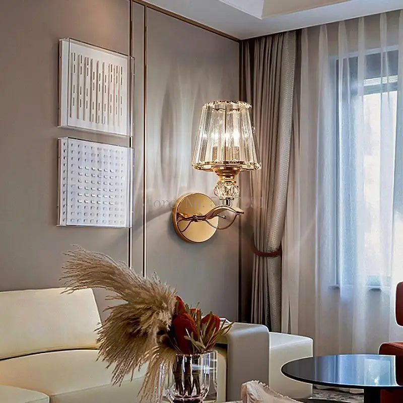 Lámpara de pared de cristal DecorBites™ para dormitorio, sala de estar o escalera