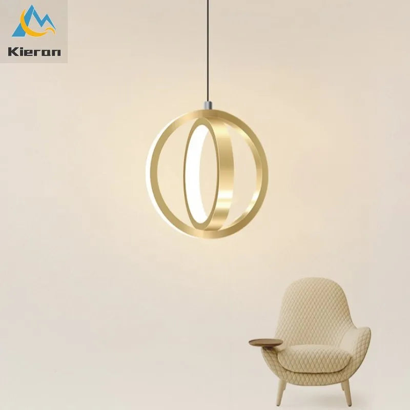 DecorBites™ LED Iron Art Small Chandelier for Bedroom Study Living Room Decor