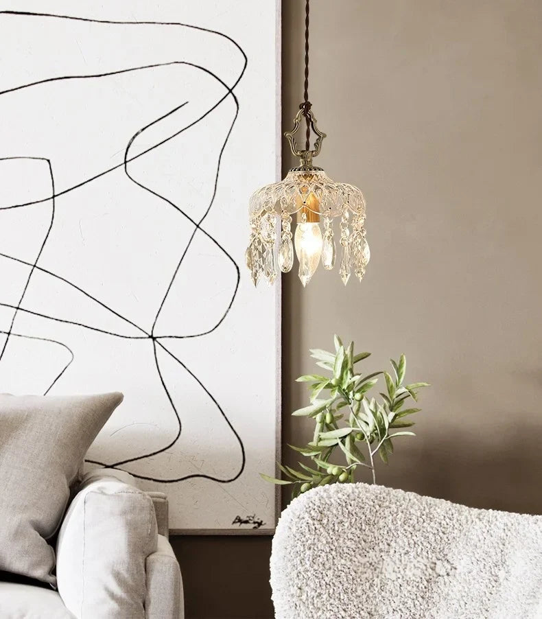 DecorBites™ Crystal LED Ceiling Light - Modern Style for Bedroom, Living, Dining Room