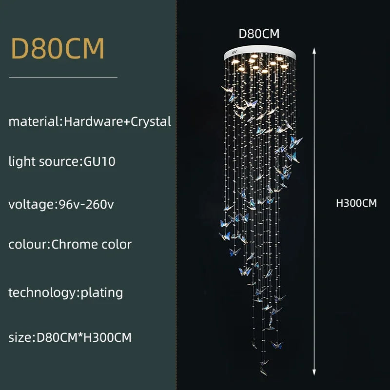 DecorBites™ Crystals Pendant Light Indoor Chandelier - Minimalist Hanging Lamp for Modern Spaces