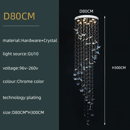 DecorBites™ Crystals Pendant Light Indoor Chandelier - Minimalist Hanging Lamp for Modern Spaces