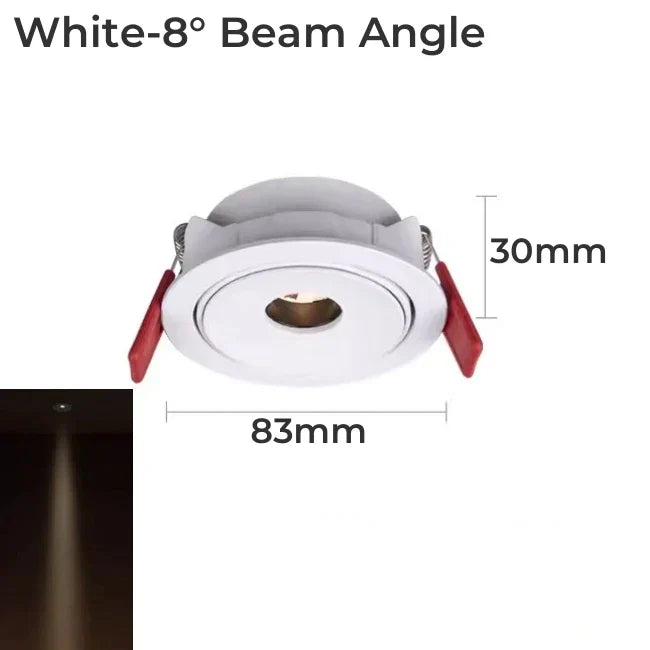 DecorBites™ LED Mini Ceiling Downlights: Anti-Glare Spot Lighting Fixture for Cabinets, Showcases, and more