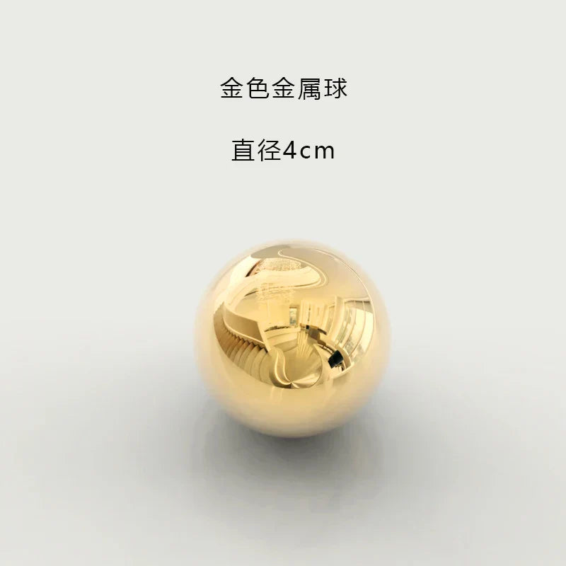 DecorBites™ Gold Ball Wall Hanging Ornaments Spherical Crafts Room Decor Display Pendants