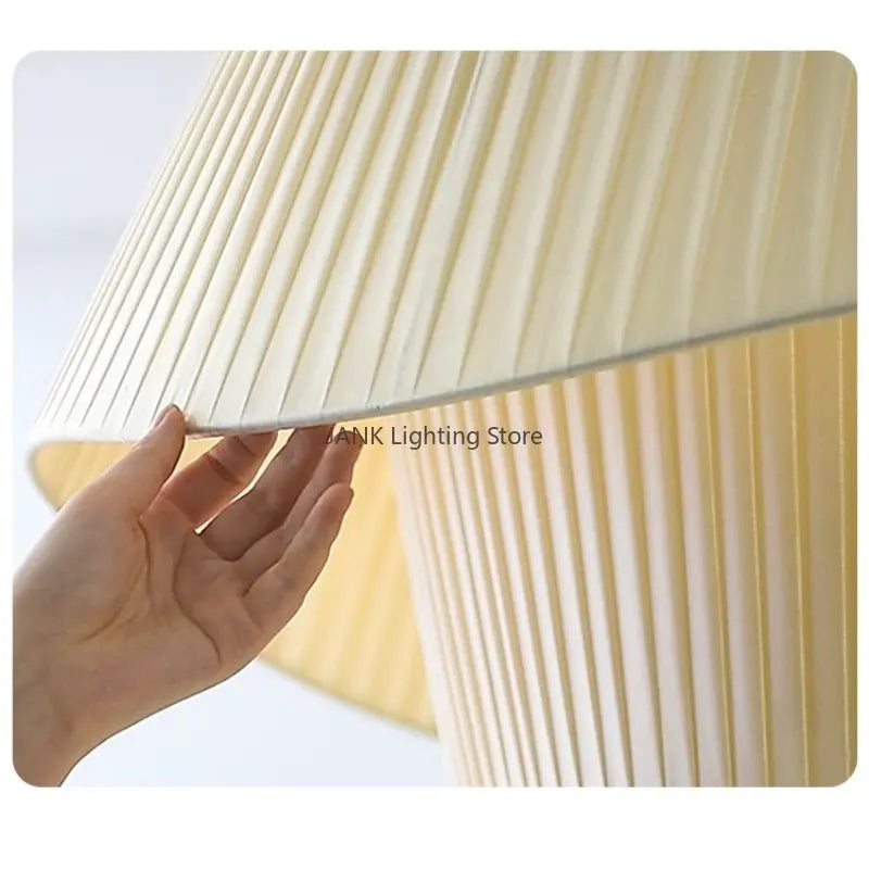 Lámpara colgante doble DecorBites™ color blanco crema para espacios elegantes