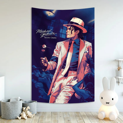 Decobites Michael Jackson Wall Tapestry - Home Decor & Gifts