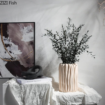 ديكور بايتس™ - منحوتة عقدة سيراميكية تجريدية لديكور الغرفة