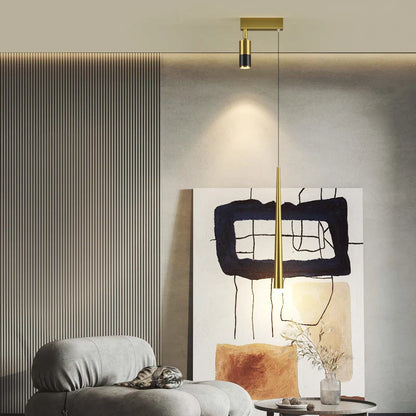 DecorBites™ Golden Pendant Chandelier for Bedroom & Living Room Décor