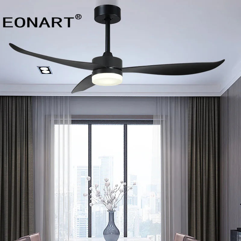 DecorBites™ 52" Plastic Blade Ceiling Fan with Remote Control for Bedroom