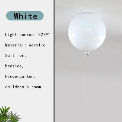 DecorBites™ LED Balloon Ceiling Lamp: New Nordic Style for Children's Room, E27 Indoor Lighting Fixtures