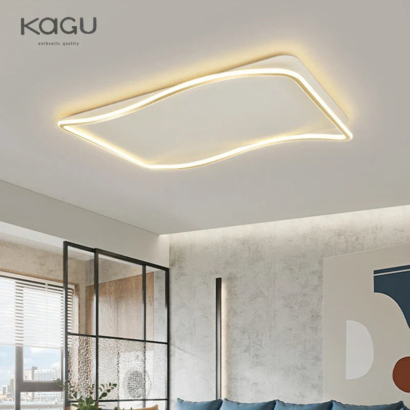 Lámpara de techo LED dorada DecorBites™: Sencillez moderna para salas de estar, comedores y dormitorios