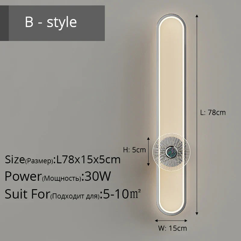 DecorBites™ LED Strip Wall Light: Modern Indoor Decor Lighting Fixture