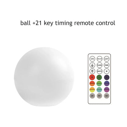 DecorBites™ LED Pool Ball Light - Colorful Remote Control Floating Night Lamp