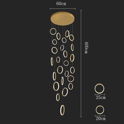 DecorBites™ LED Pendant Lights: Modern Simplicity for Living Room, Dining Area, Staircase Chandelier